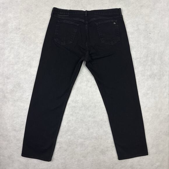 Rag & Bone Jeans Mens Size 38 Black Standard Issue Fit 3 Classic Straight Leg - Picture 3 of 14